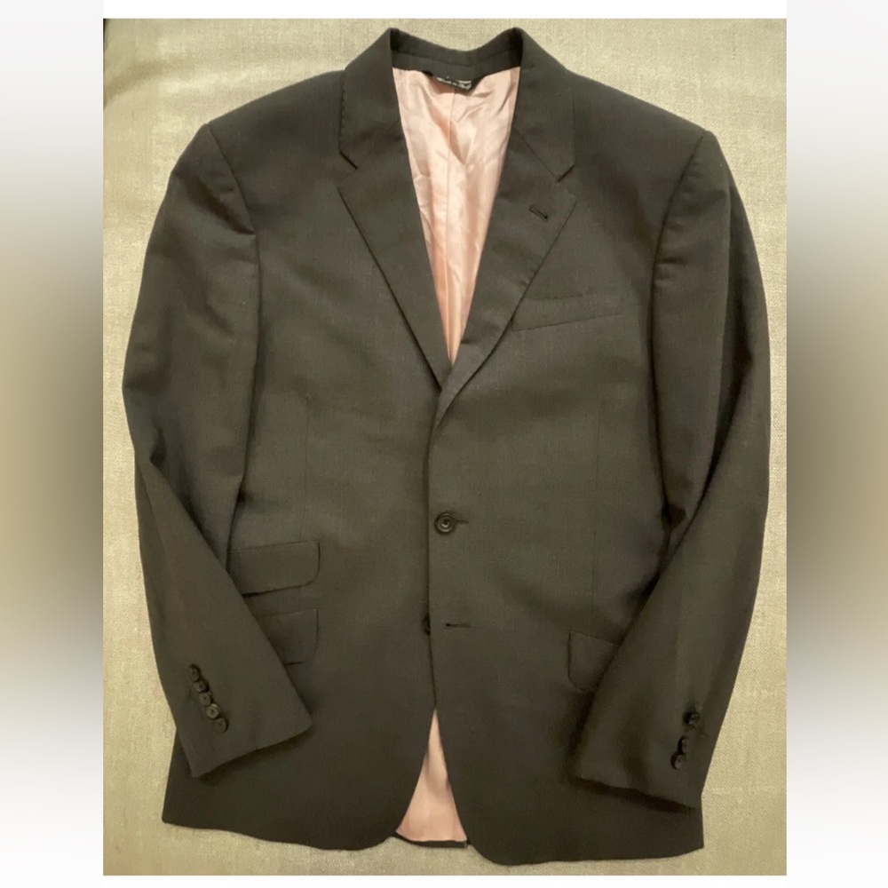 Paul Smith Made In Italy The Byard Wool Suit‎ Jacket in Everyday Gray Size 38 R